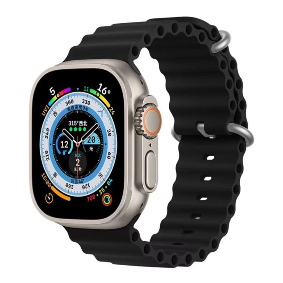 Montre connectée Smartek SW-HK8PM, écran AMOLED, avec boussole et appels Bluetooth