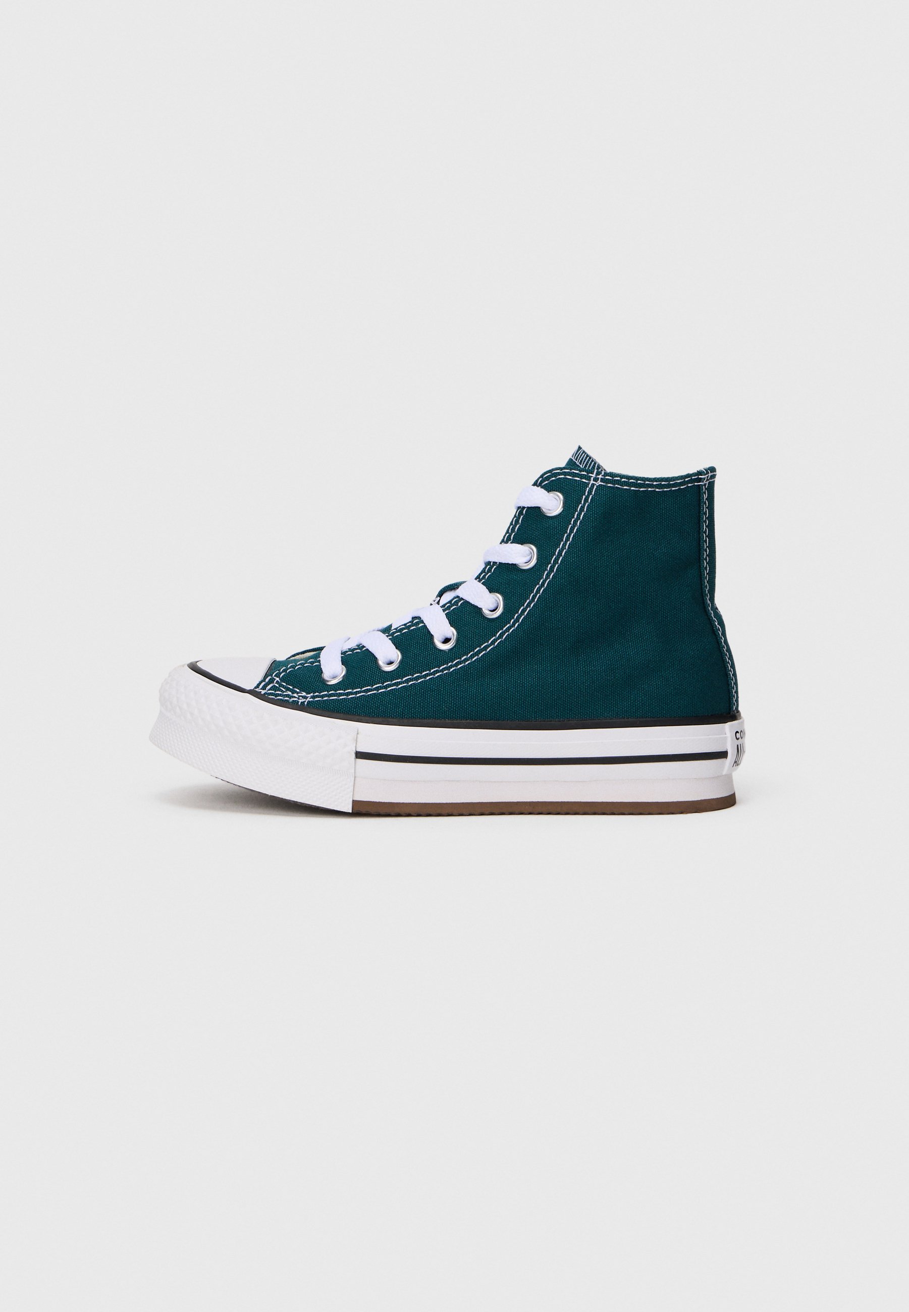 Converse CHUCK TAYLOR ALL STAR EVA LIFT UNISEX - Hoge sneakers - donkergrijs/wit/natuurlijk ivoor