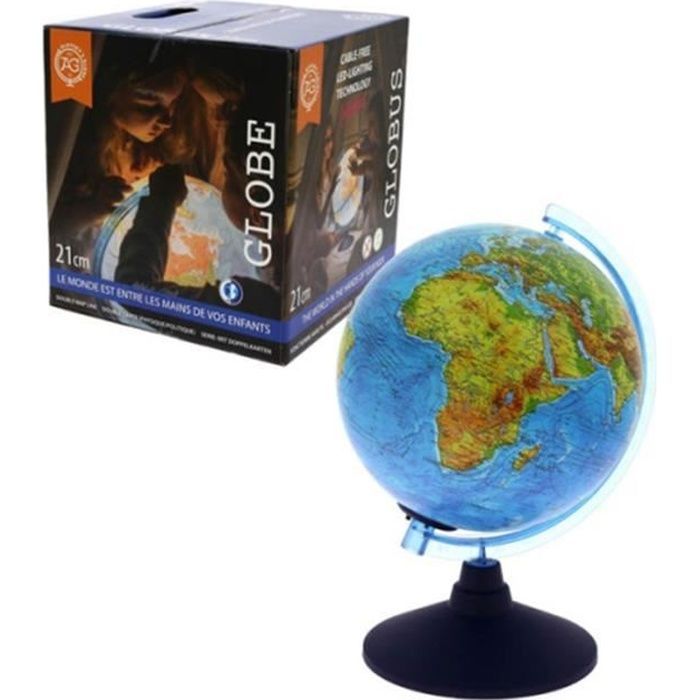 Globo de 21 cm con LED + aplicación