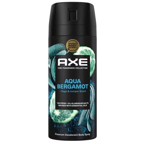 Axe Fine Fragrance Aqua Bergamot дезодоранс и спреј за тело 150ml