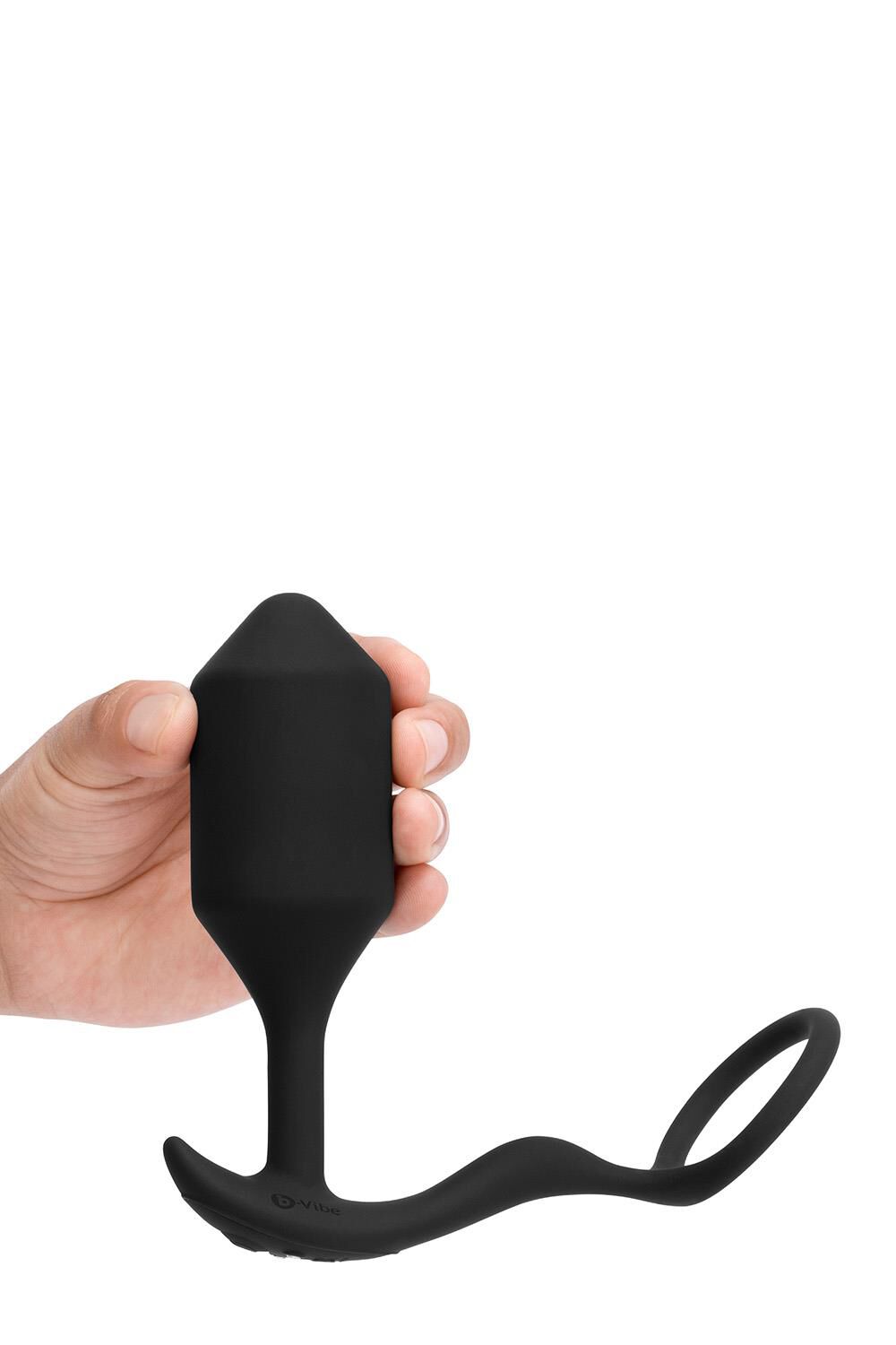 B-Vibe Vibrerende Snug & Tug XL Sort