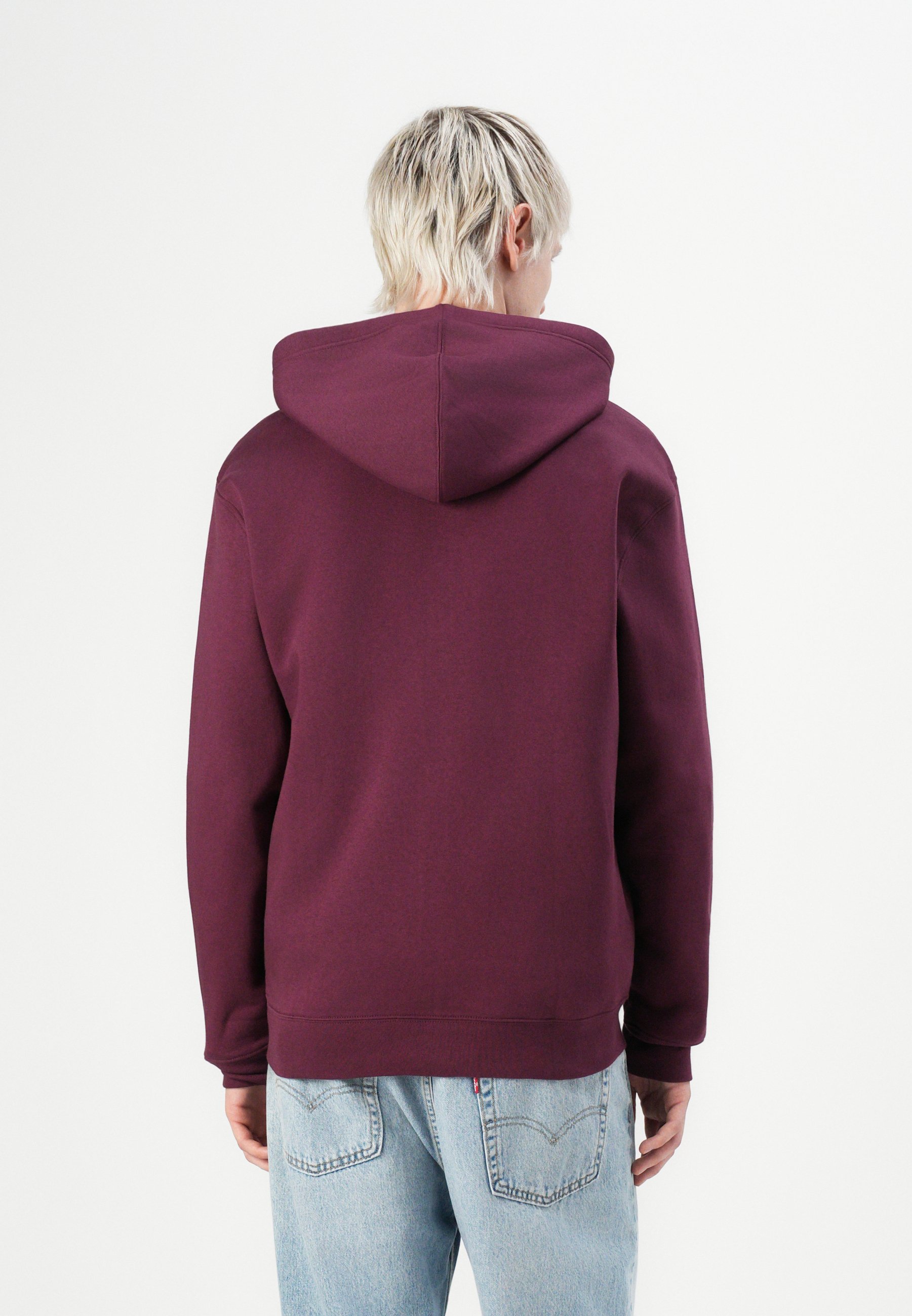 GAP HERITAGE LOGO - Moletom com zíper - vermelho toscano