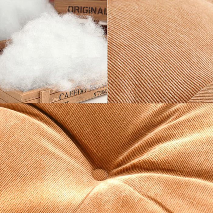 1 piece Seat Cushion Chair Cushion, 55x55x10cm Floor Cushion, Polyester Cover and Cotton Filling, Red