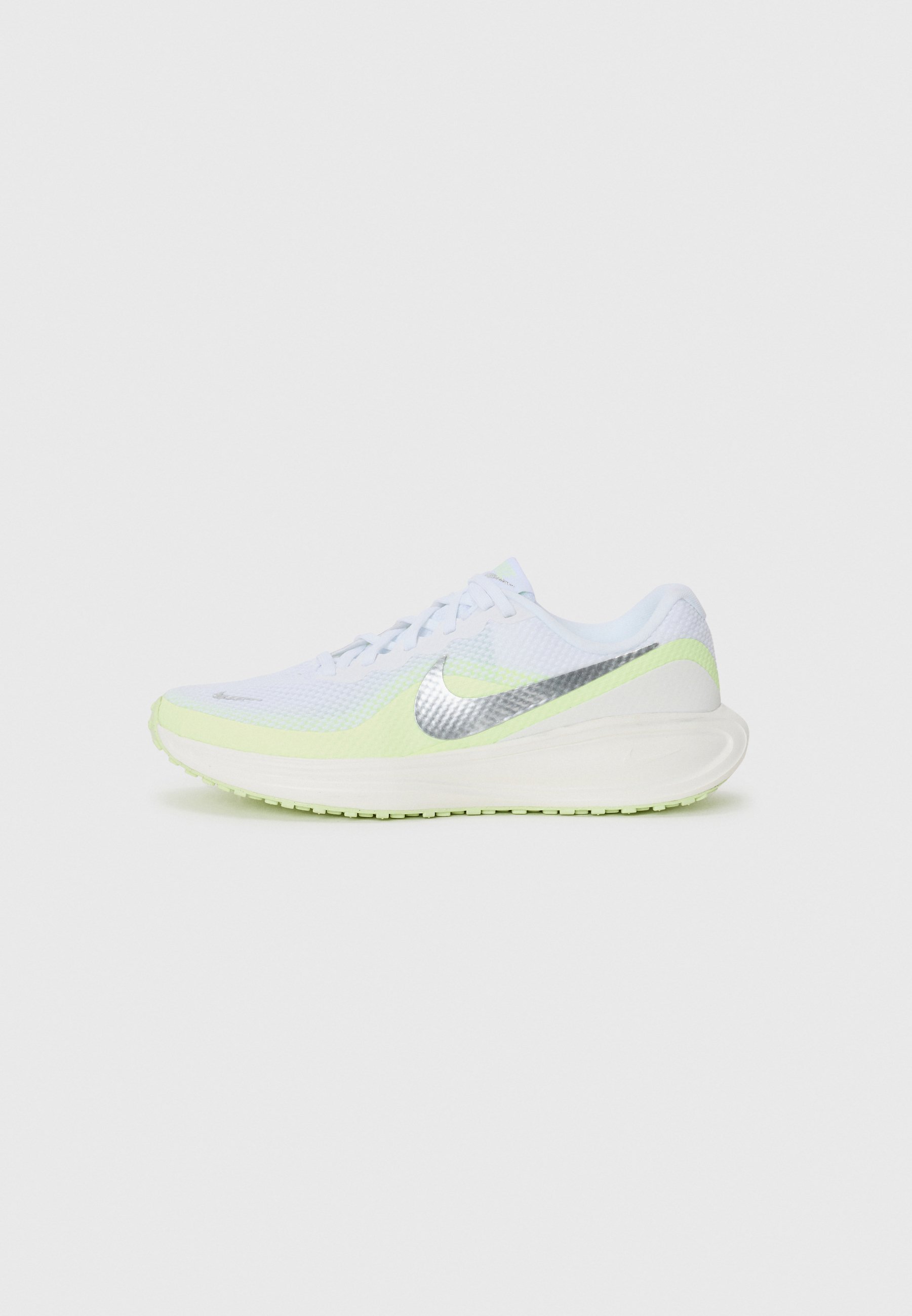 Nike Performance REVOLUTION 8 - Běžecké boty na silnici - white/mtlc silver-barely volt/sail/black