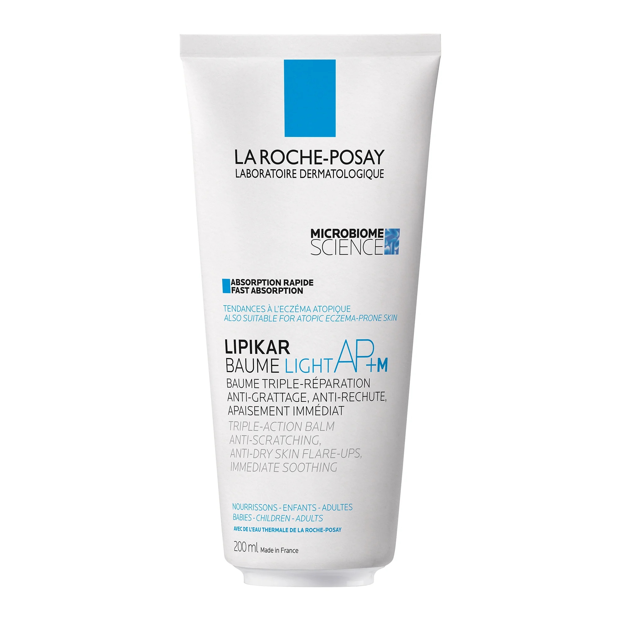 LA ROCHE-POSAY Lipikar Baume AP+M Light 200 ml à triple effet
