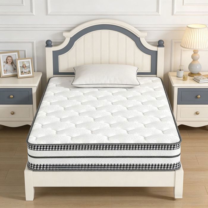 Colchón de 90x200 cm, certificado Oeko-Tex, 7 zonas ergonómicas, hipoalergénico, transpirable, de doble cara, apto para todas las estaciones.