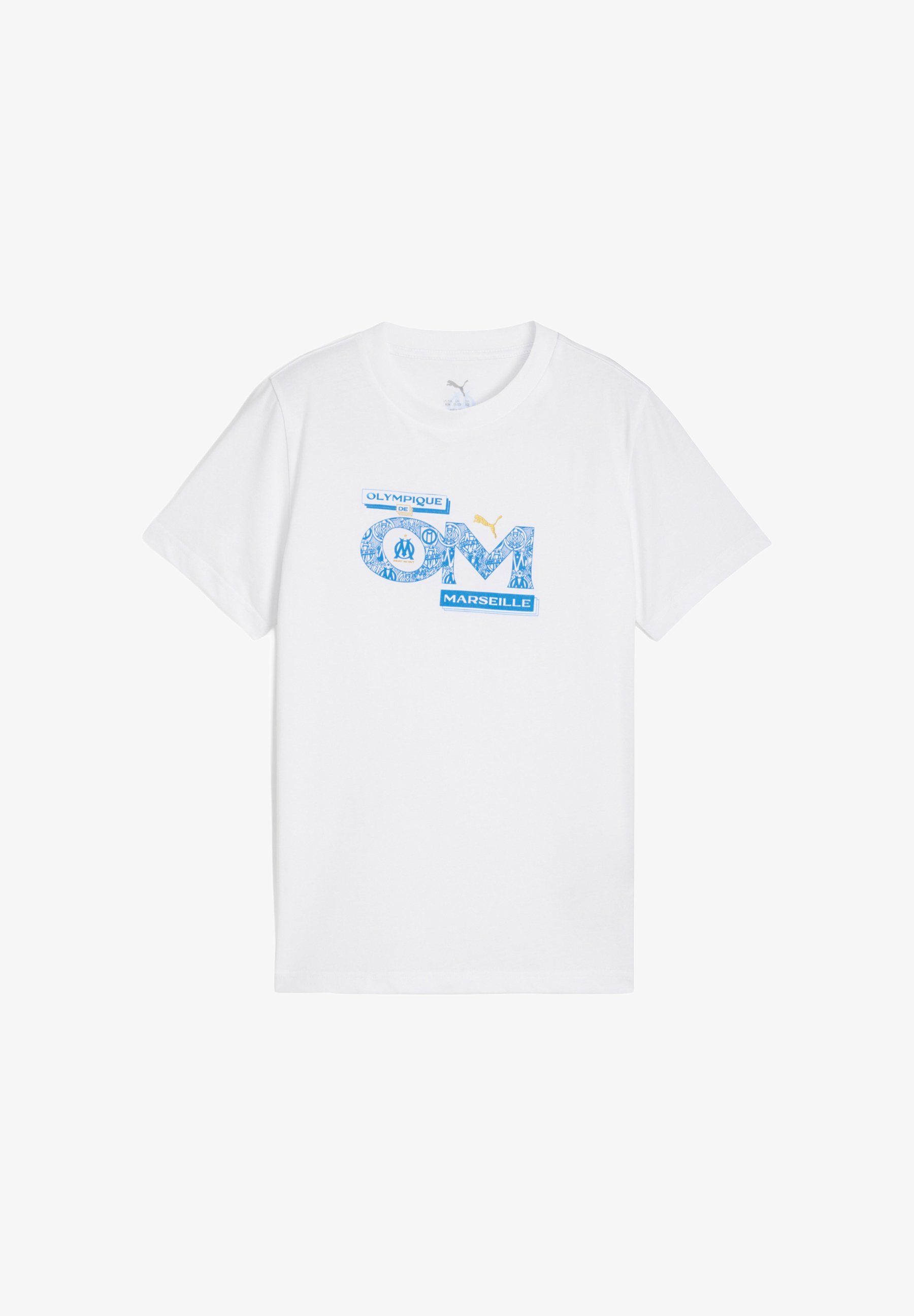 Puma OLYMPIQUE DE MARSEILLE CULTURE - Klubirõivad - valge-sinine azur