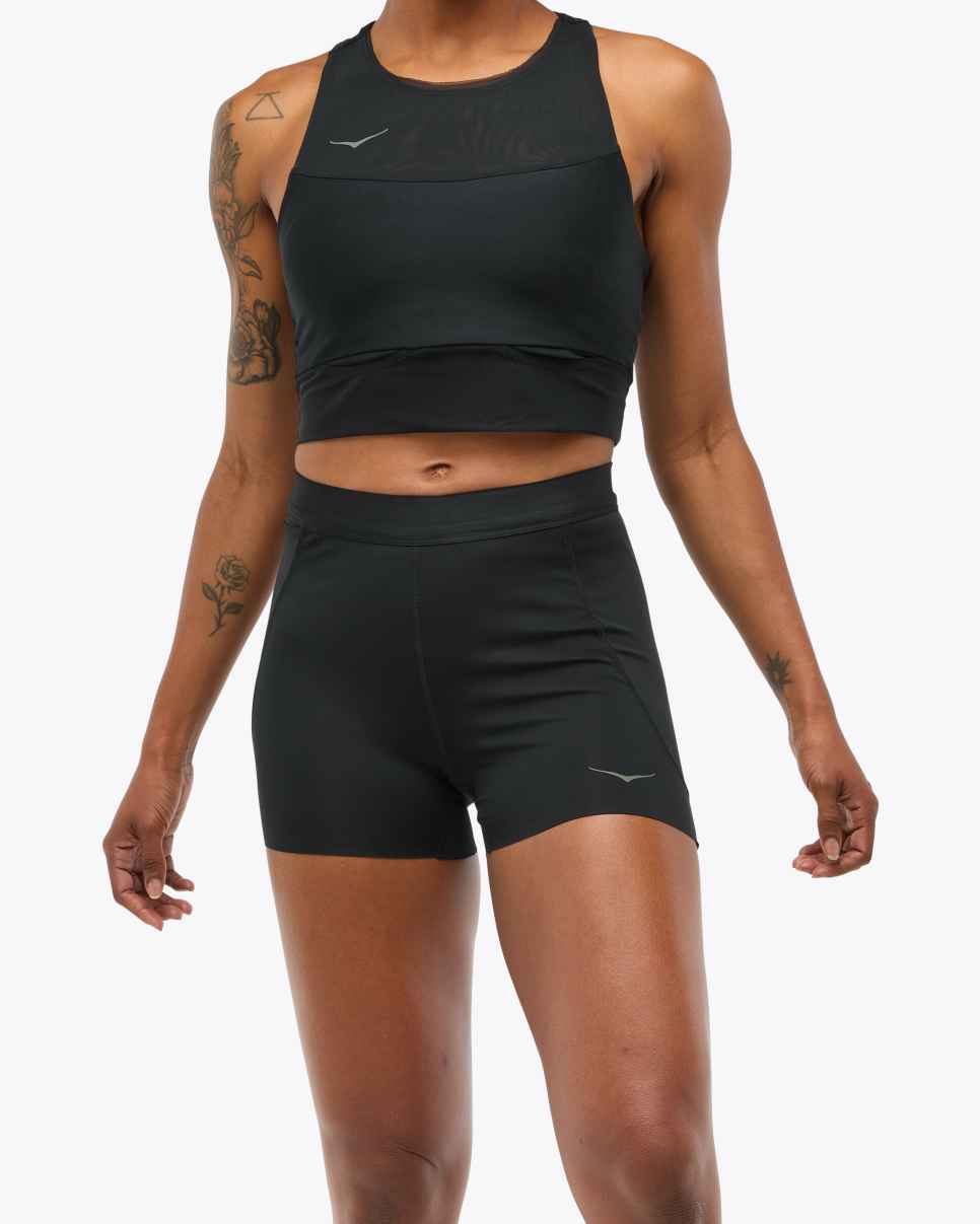 HOKA Novafly 3-laags gebreide korte broek zwart