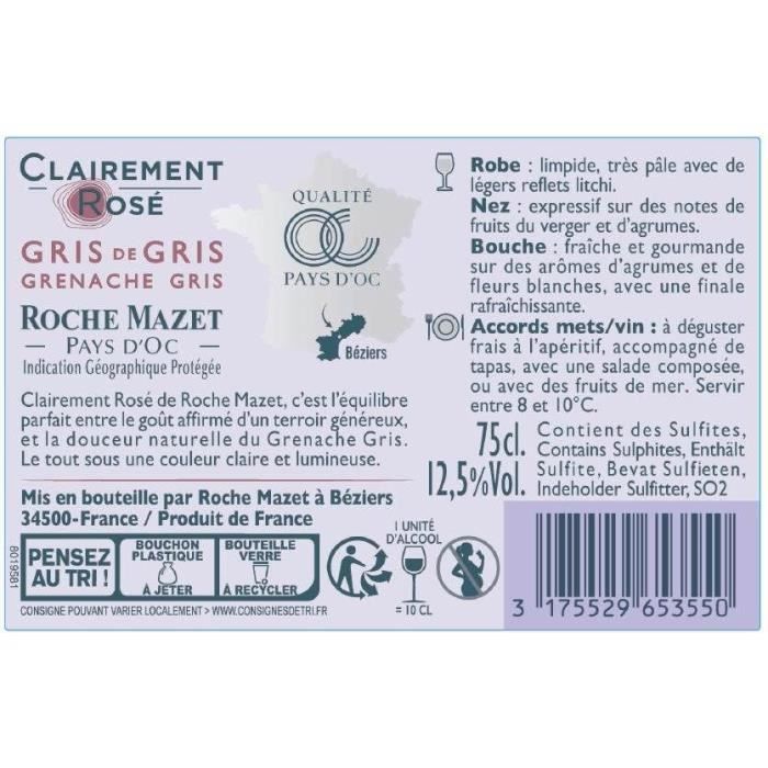 Clairement Rosé de Roche Mazet Pays d'Oc - Roséwijn uit de Languedoc 2024