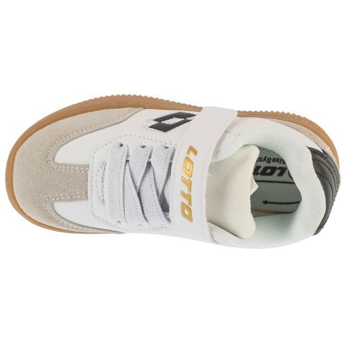 Scarpe da calcetto indoor - LOTTO - Makera K 2601250K-1011 - Bianco - Bambino - Tomaia sintetica