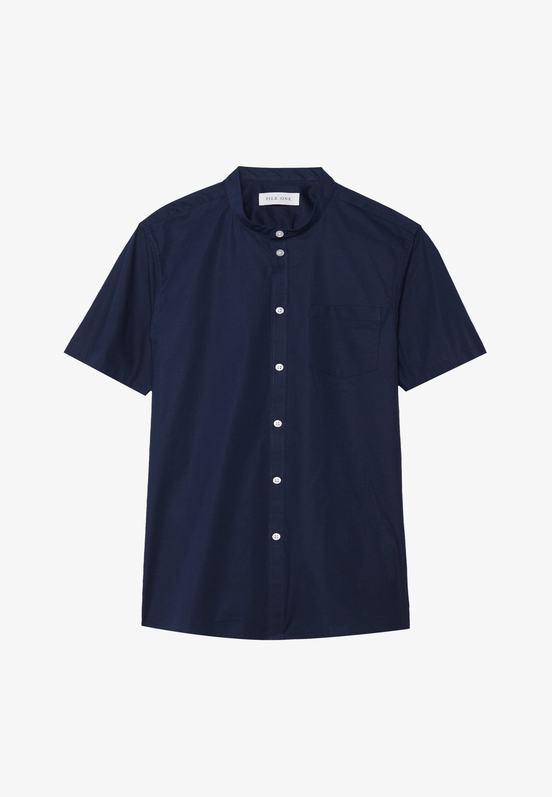 Pier One MUSCLE FIT - Shirt - donkerblauw