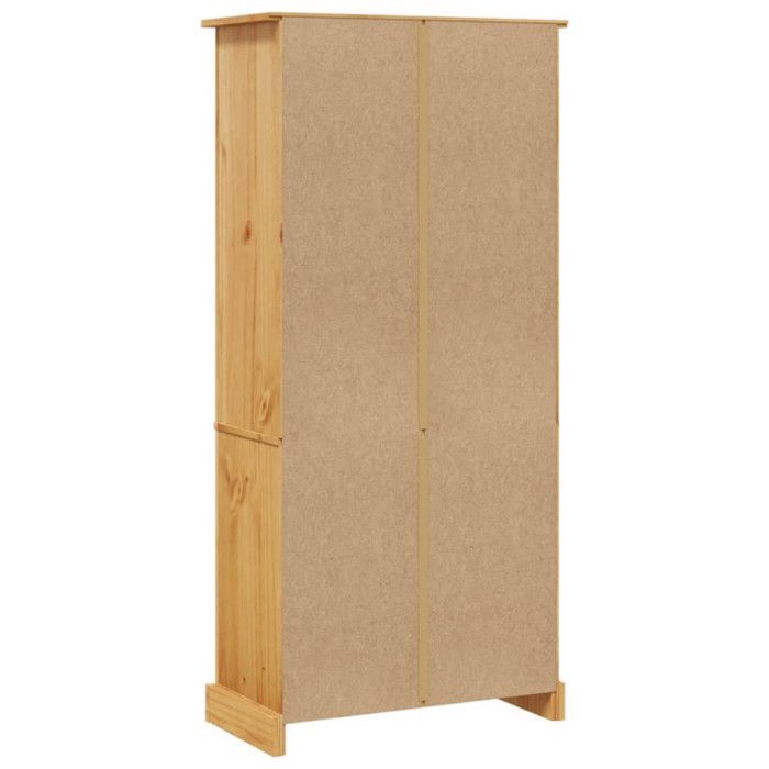 vidaXL Estantería de pino de 5 niveles, librería, unidad de almacenamiento para oficina, sala de estar, interior del hogar 243744