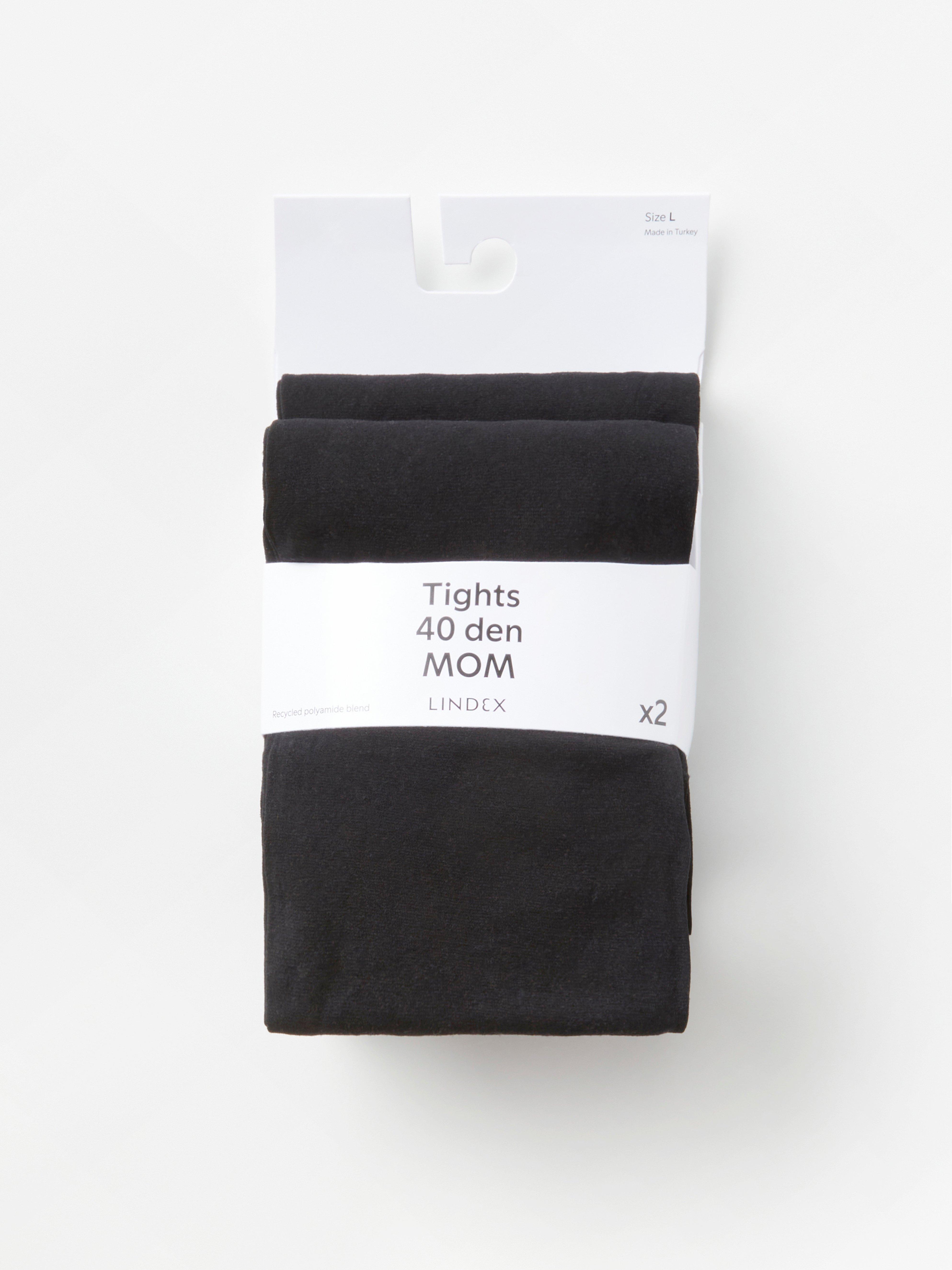 Collants mats MOM, lot de 2, 40 deniers, noirs