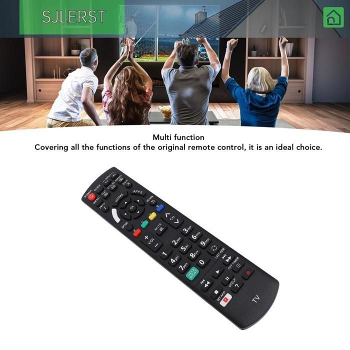 sjlerst replacement TV remote control, battery-operated TV remote control N2QAYB001134, video projector remote control
