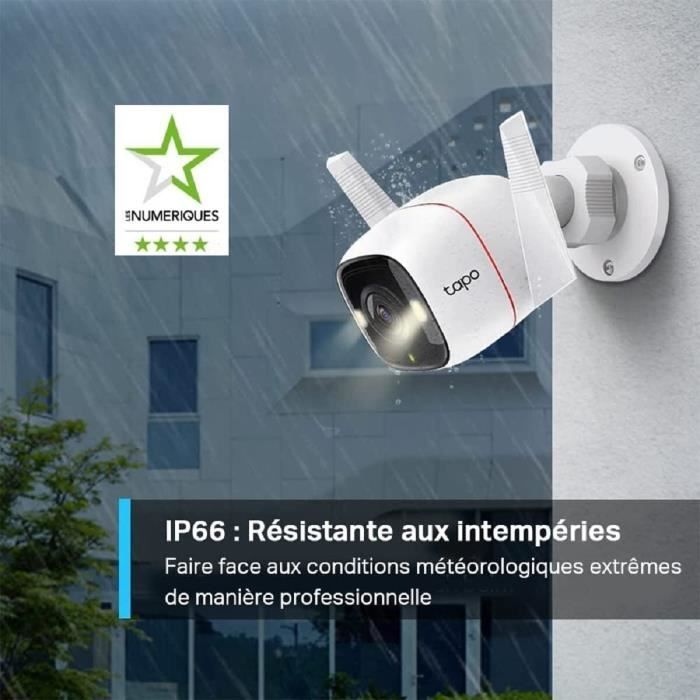Cámara de seguridad WiFi para exteriores TP-Link TAPO C320WS - QHD 4MP (2K+) - Visión nocturna - IP66 - Compatible con Alexa