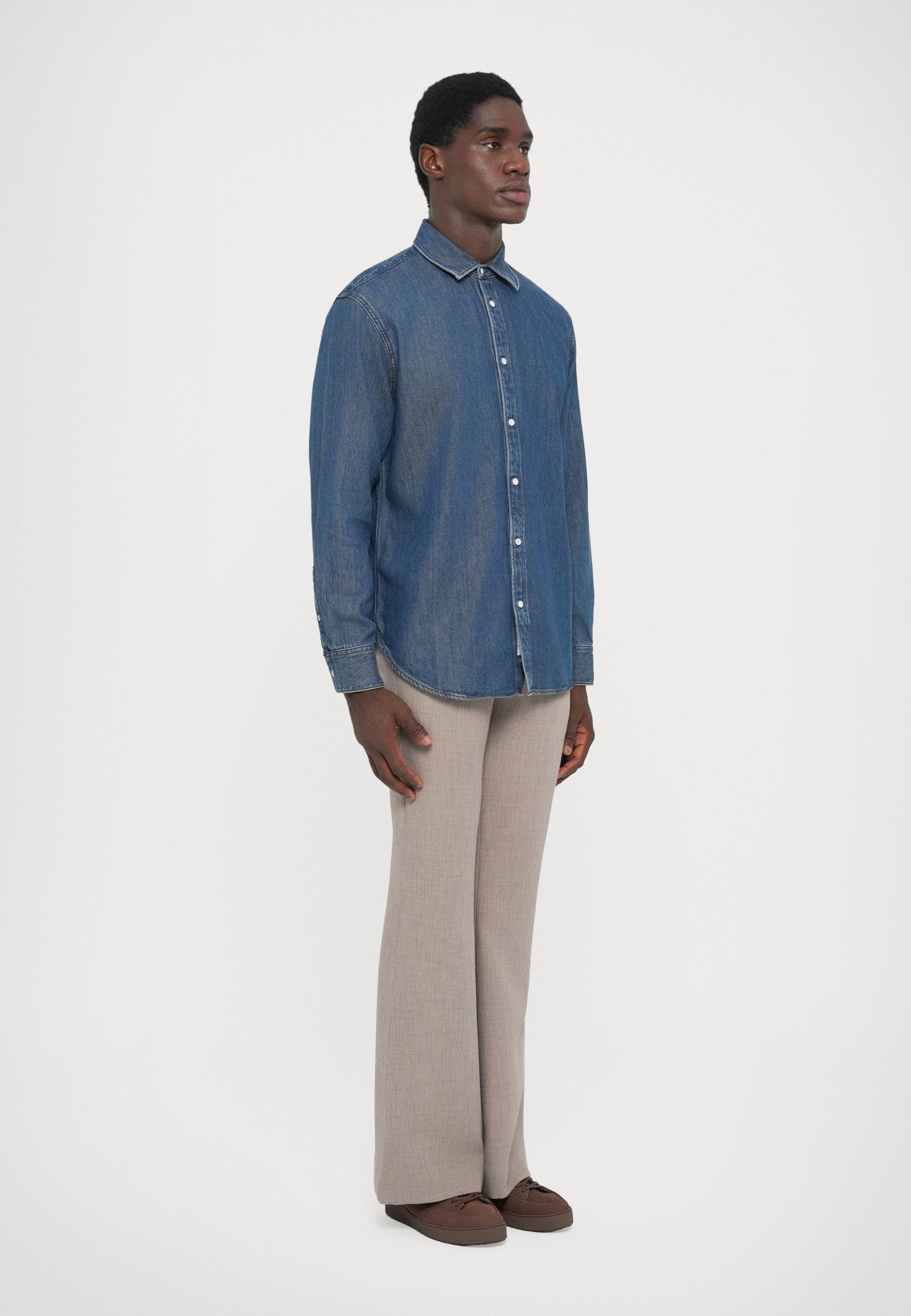 rag & bone DENIM FINCH SHIRT - Skjorte - blue