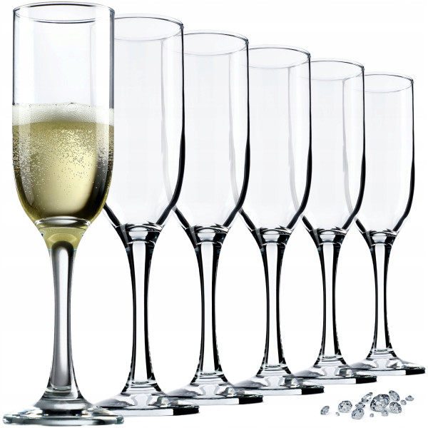 Kadax Kieliszki Do Szampana Prosecco 210ml Zestaw