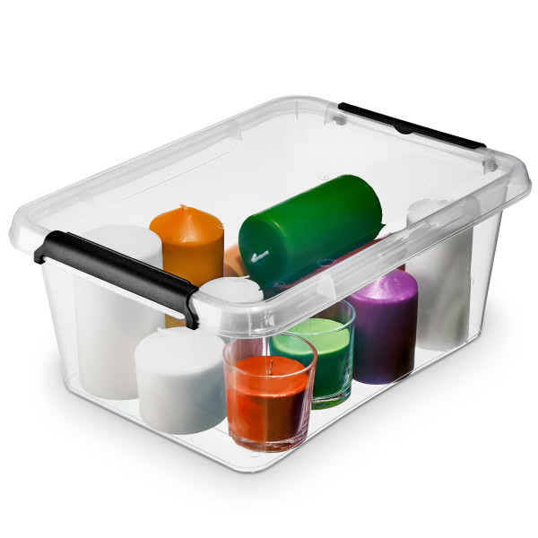 Pojemnik Pudło Plastikowe Z Pokrywą Zamykane 12,5 L