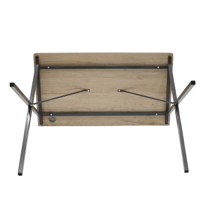 Bureau - Home Deco Factory - Brice - Epuré - Noir Et Marron