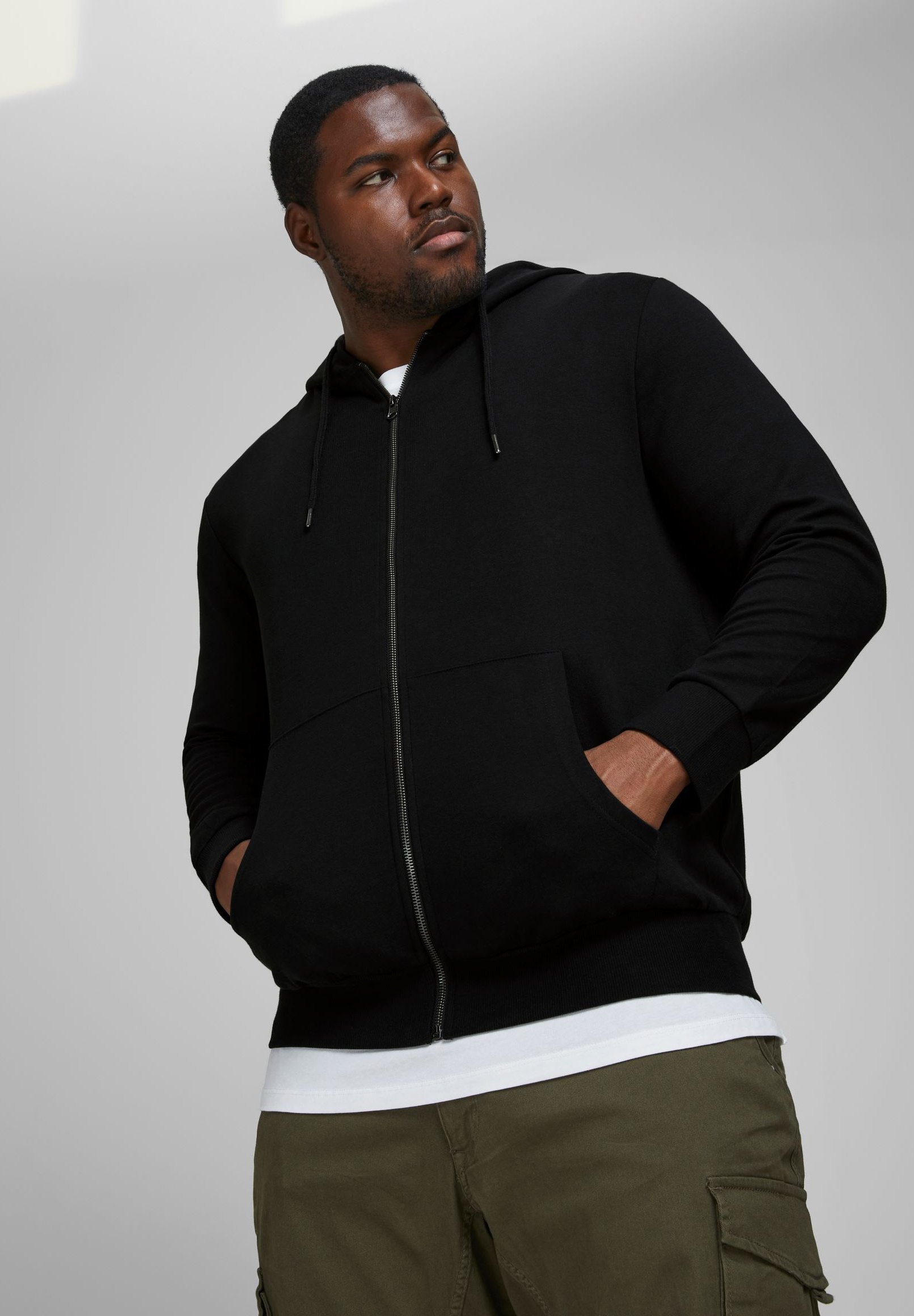 Sweat-shirt zippé Jack & Jones - noir