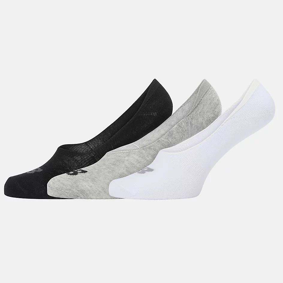 Chaussettes invisibles unisexes en coton haute performance - Lot de 3 - BLANC - MULTIPLES