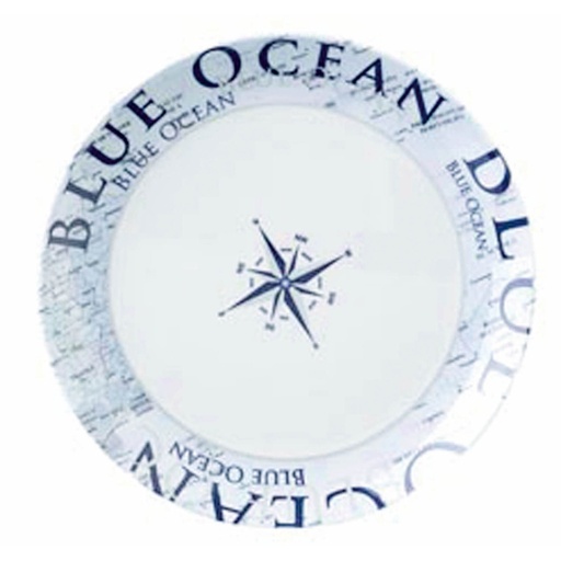 Plato De Melamina Brunner (Blauwe Oceaan)