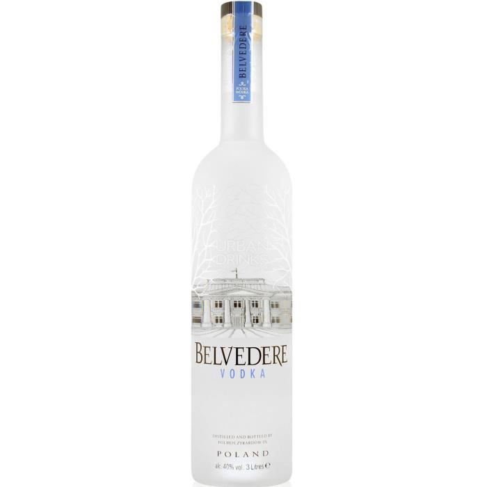 Vodka Belvedere Pure Lumineuse avec étui 40% 300 cl