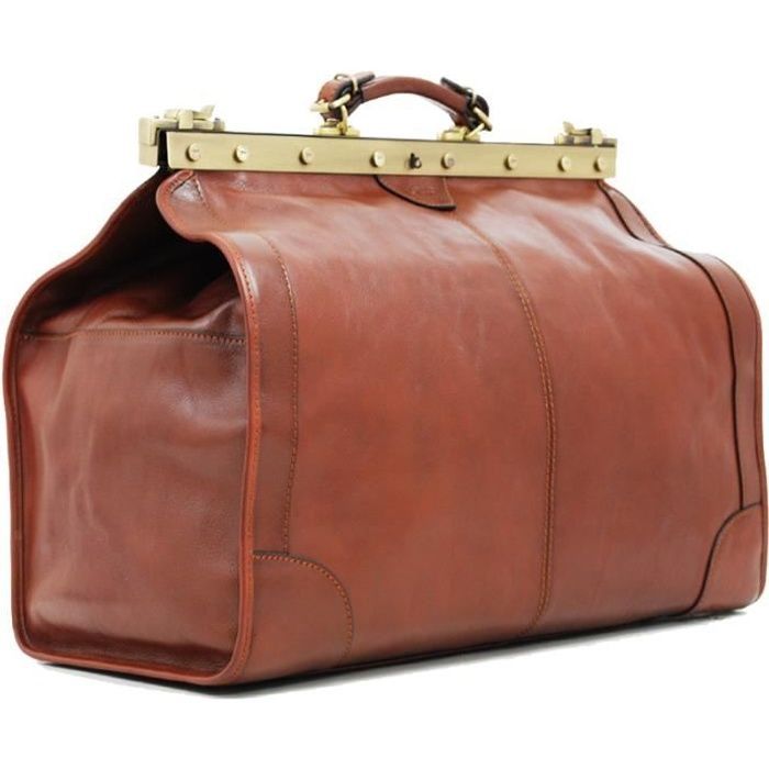 Sac de voyage Doctor Bag en Cuir - Marron