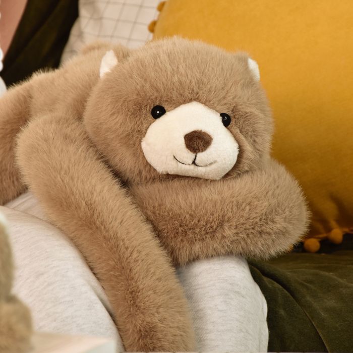 Pelúcia - Histoire d'Ours - Urso marrom com peso - 40 cm - Para bebê - Unissex