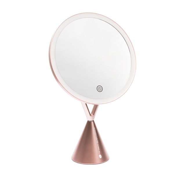 Specchio per il trucco Rio HD illuminato con ingrandimento 1X e 5X.