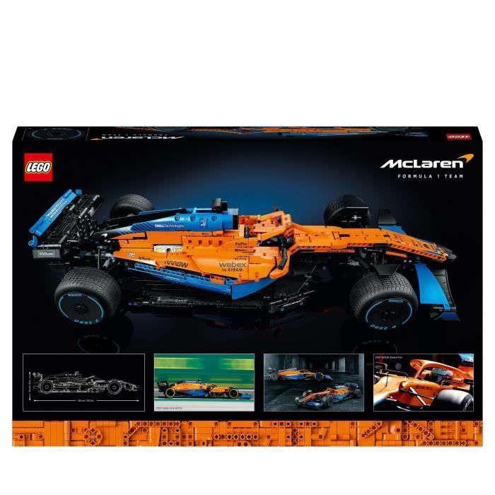 LEGO® 42141 Technic McLaren Formula 1 2022 Race Car, F1 Model, Construction Kit, Model Kit for Adults