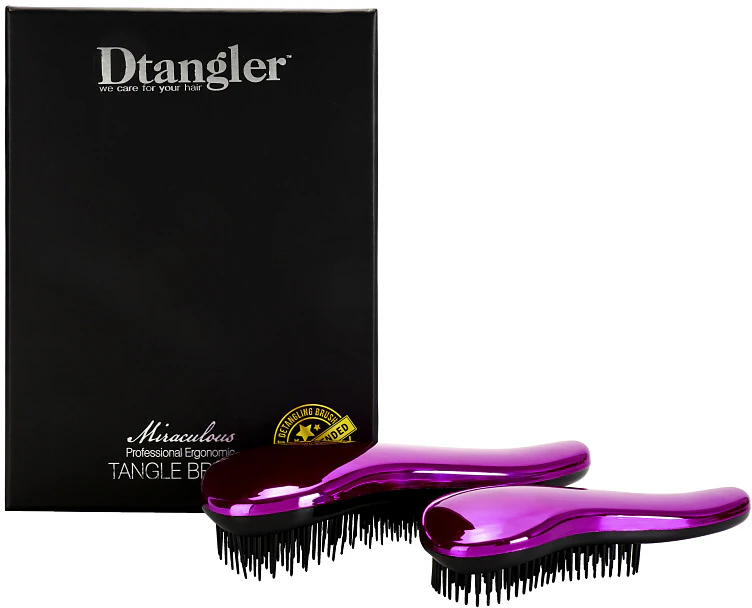 Sada na rozčesávanie vlasov Dtangler Miraculous Purple