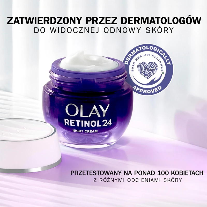 Olay Retinol 24 Night Cream mitrinošs un atjaunojošs nakts krēms ar E vitamīnu
