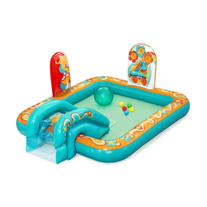 Piscina hinchable Bestway estilo hippie para parque infantil, 193x152x74 cm, +2 años, para jardín, 53164