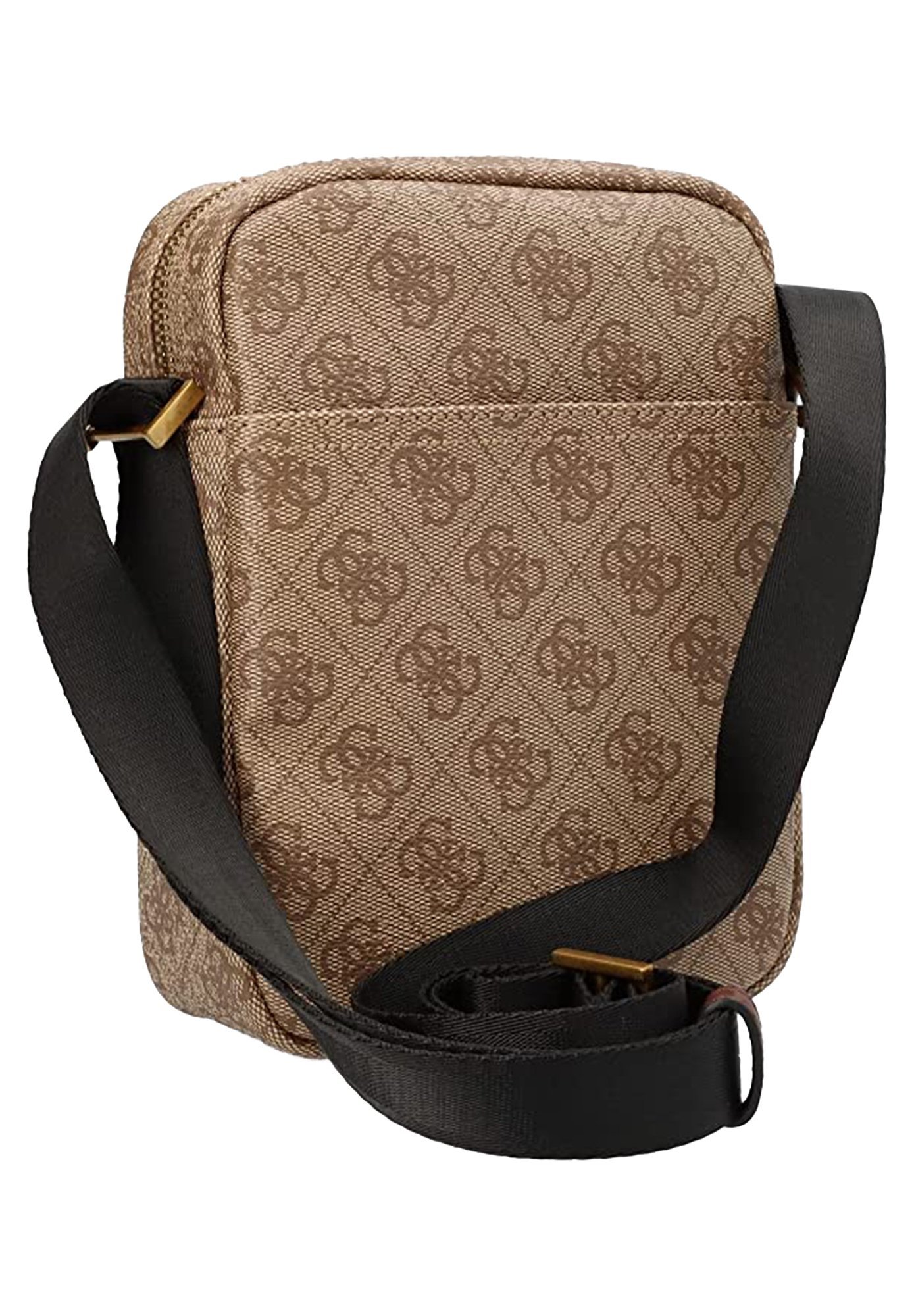 Guess MILANO XBODY DOUBLE - Cross body bag - beige marrone