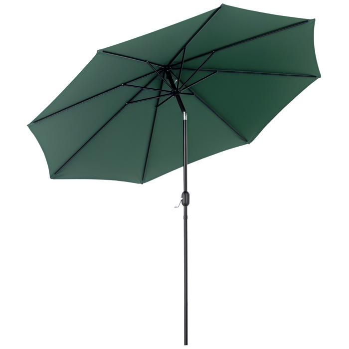 Outsunny - Ombrellone - Metallo - 295x295x250cm - Verde
