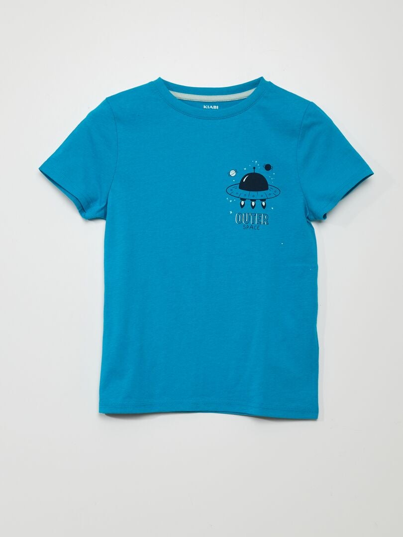Set van 3 jersey T-shirts - BLAUW