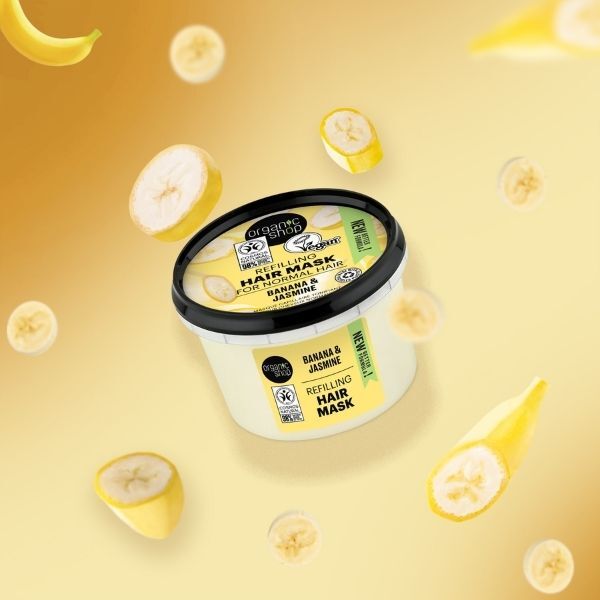 Nachfüllpackung Haarmaske für normales Haar von Organic Shop, 250 ml