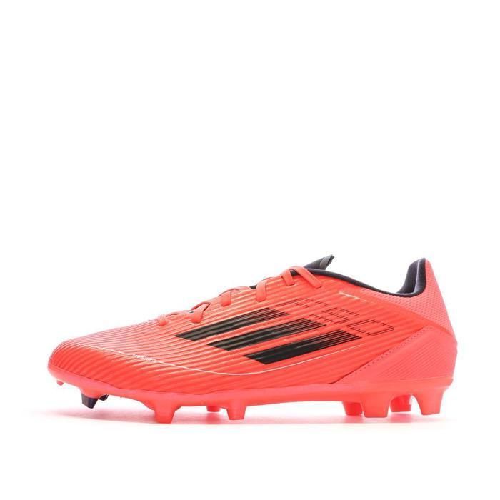 Botas de fútbol Adidas F50 League FG/MG para hombre, color rosa neón.