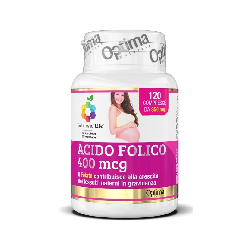 COLOURS OF LIFE Optima Colours of Life Foliumzuur 120 tabletten Voedingssupplement voor zwangere vrouwen
