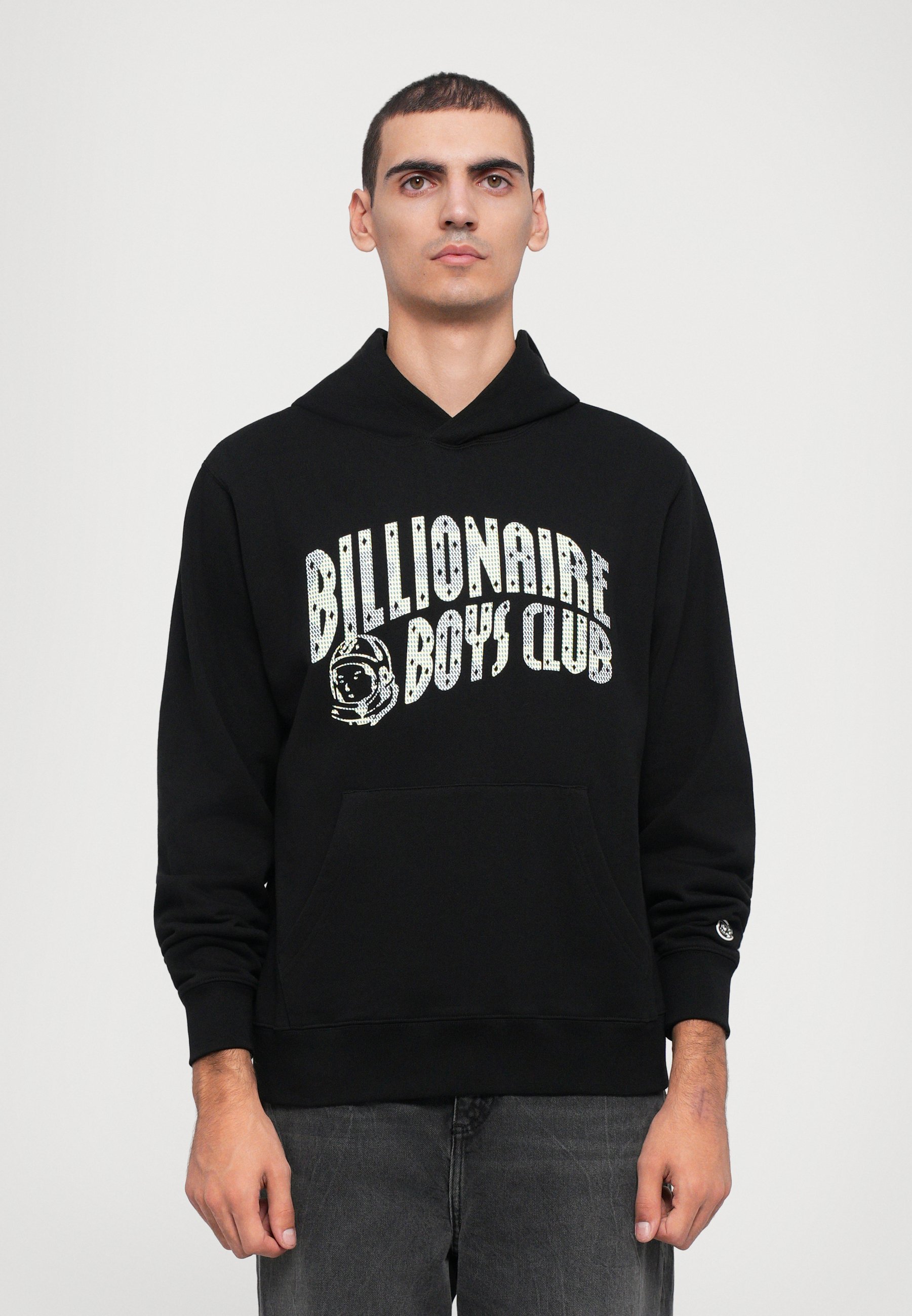 Felpa con cappuccio Billionaire Boys Club TRI TONE ARCH LOGO POPOVER - nera