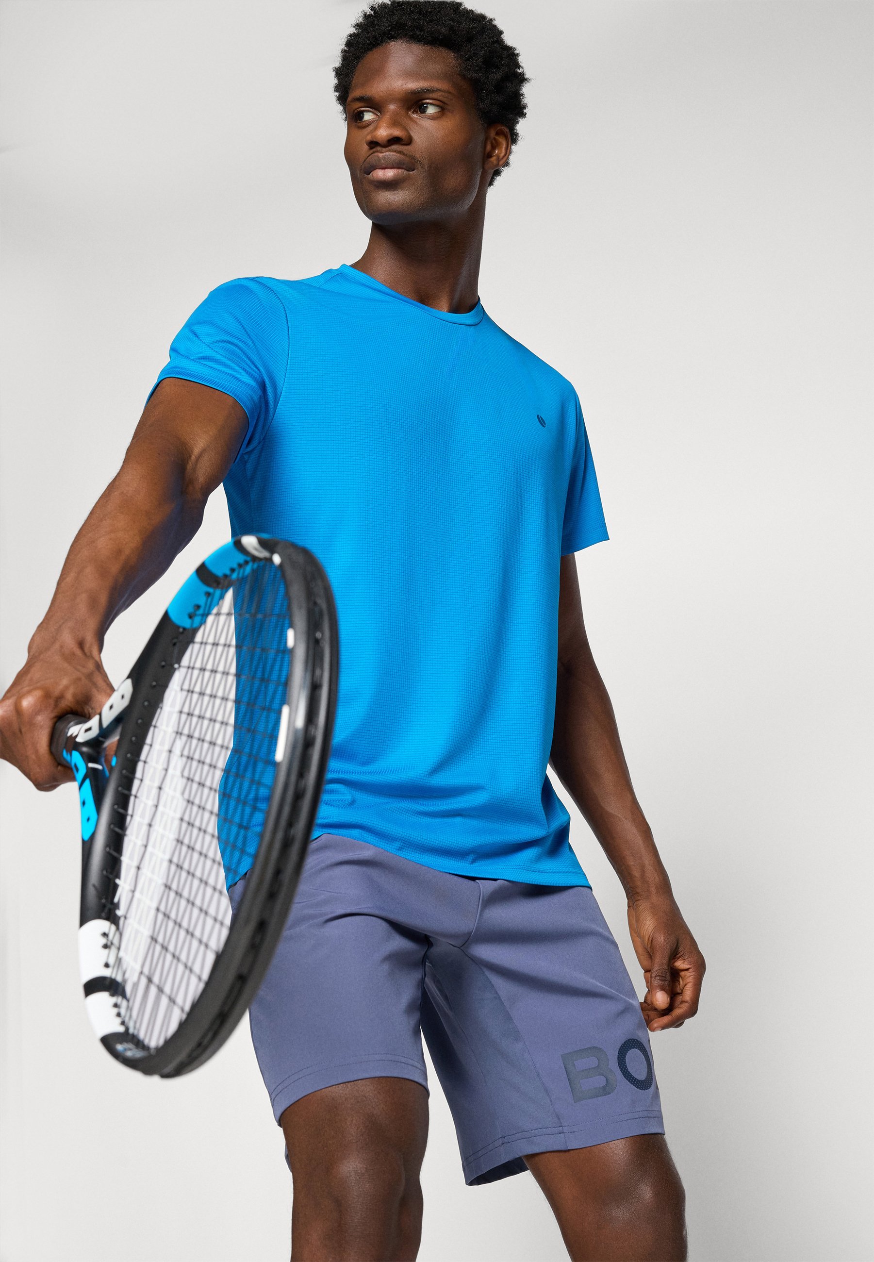 Björn Borg ACE LIGHT - T-shirt stampata - blu elettrico limonata