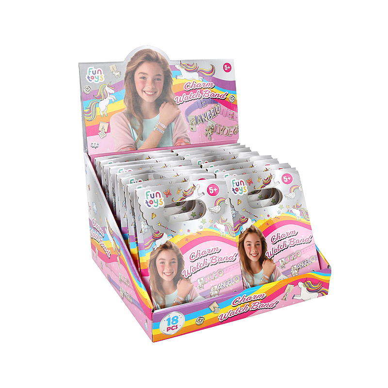 FunToys armband med berlocker och bokstäver DIY
