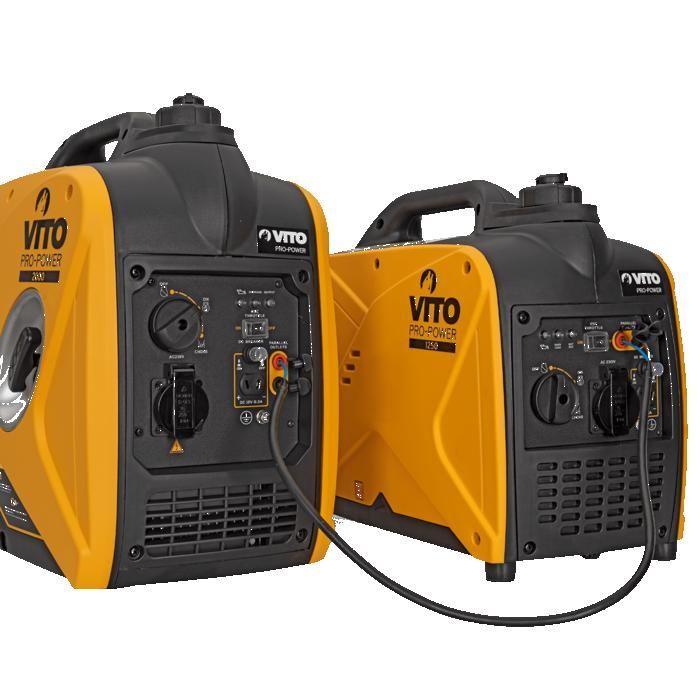 Groupe électrogène Inverter 1100W 60 cm3 essence 4T 1.5 CV Silencieux Soudure Portable Onduleur VITO