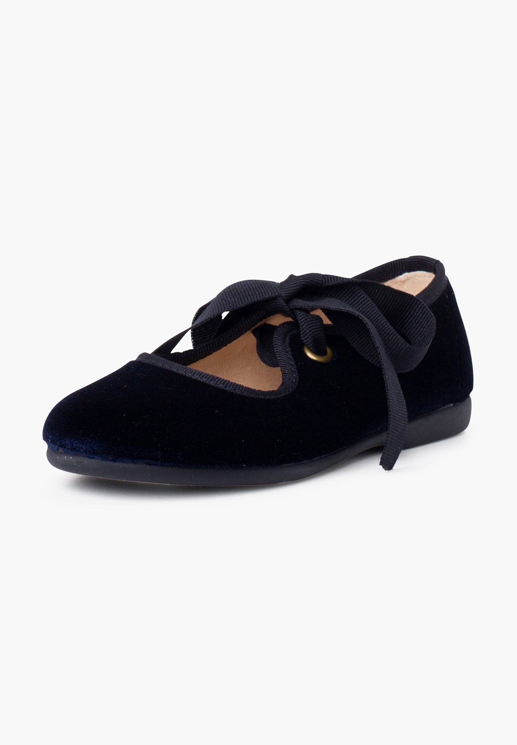 Sapatilhas de balé Pisamonas com tira no tornozelo - azul marinho