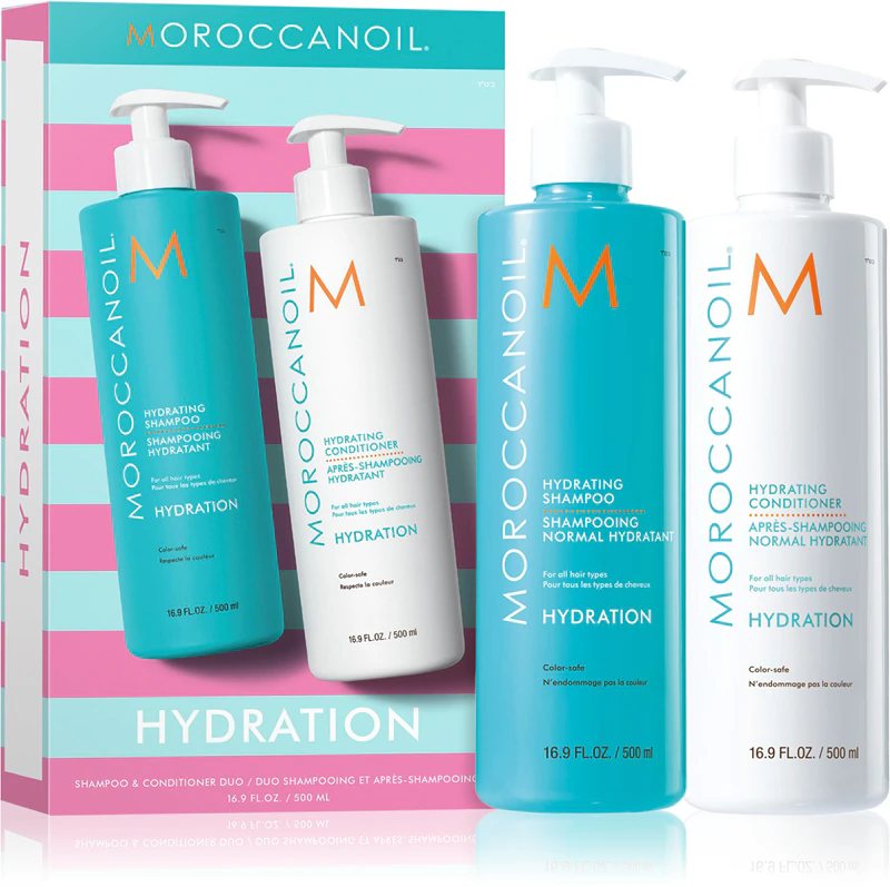 Kit Moroccanoil Hidratação com Shampoo e Condicionador para Cabelos Secos