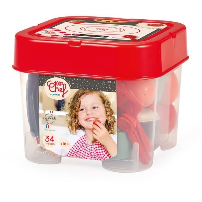 Play kitchen set - ECOIFFIER - 34 pieces - From 18 months