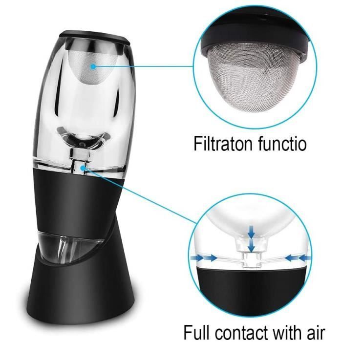 Aireador de vino, vertedor, aireador decantador de vino tinto, decantador mágico, decantador de vino con filtro, accesorio para vino tinto