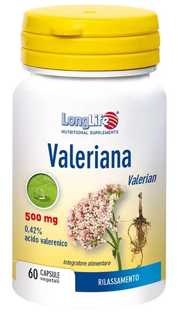 Nahrungsergänzungsmittel für einen besseren Schlaf mit Baldrian LONG LIFE 60 Kapseln 500 mg