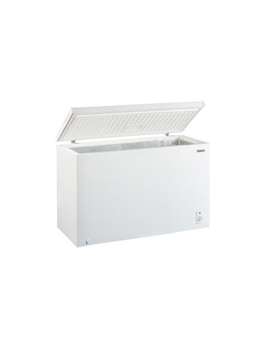 Congelador horizontal FrigeluX CCO400BE branco – 395 L – Classe energética E – 135,5 cm – Termômetro digital – Descongelamento fácil